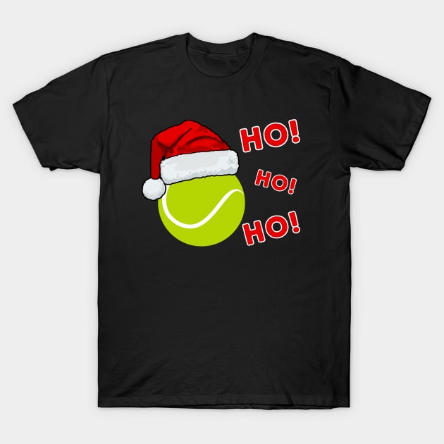Christmas Tennis T-Shirt by footballomatic